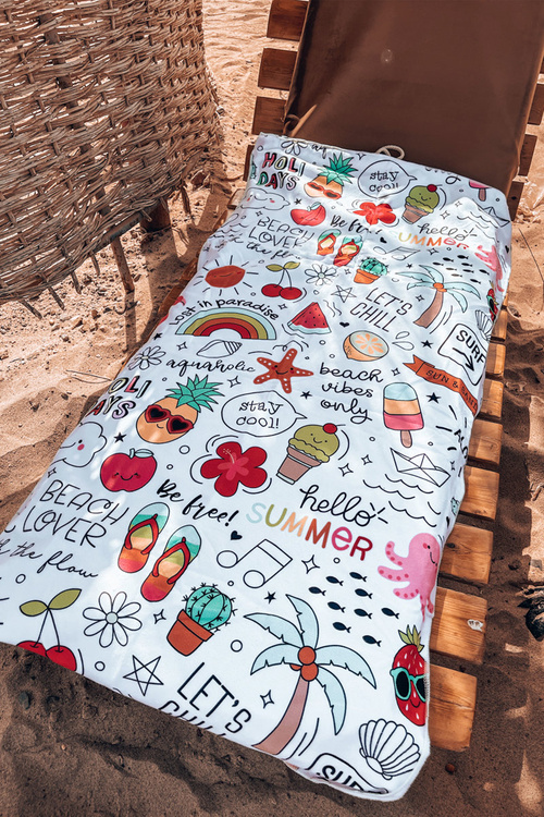 Batoh Bag Towel 3v1 Barevný tisk Bílá