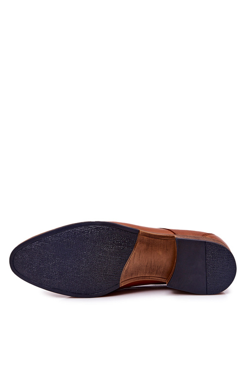 Klasické kožené polobotky Bednarek 806 Hnědé