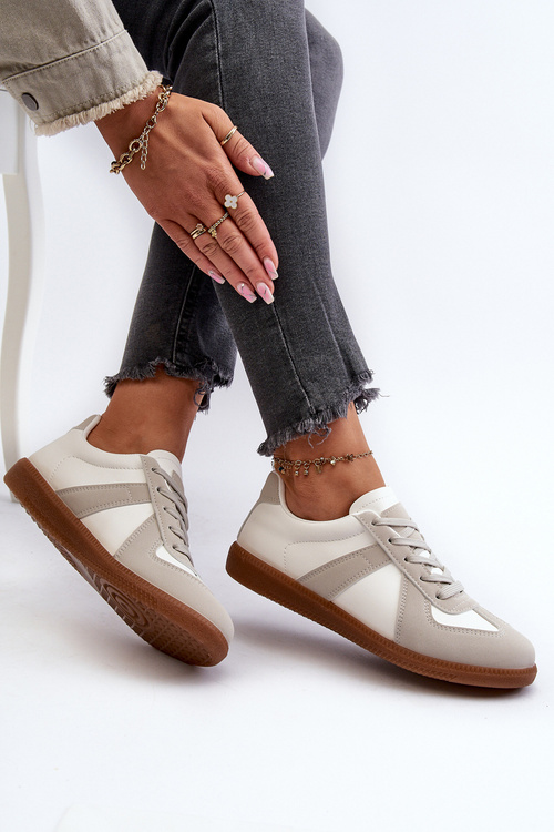 Dámske nízke športové topánky Sneakers Biele Cafala