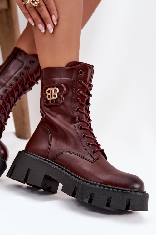 Zateplené workery dámske s ozdobou Bordeaux Melisse