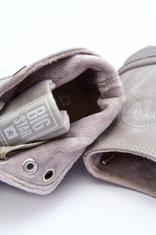 Dámske tenisky s veľkou hviezdou High Izolované sivé sivé GG274070