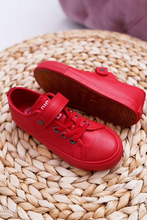 Veľká hviezda EE374036 Red Leather Sneakers