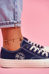 Dámska veľká hviezda Navy Blue Sneakers FF274125