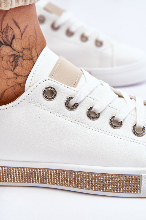 Dámské nízké tenisky bílo-Béžove Demira