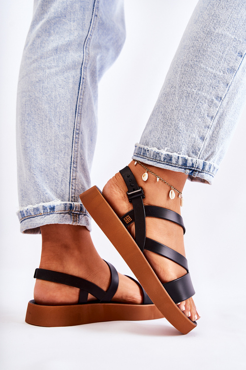 Dámské gumové sandály ZAXY JJ285052 černé