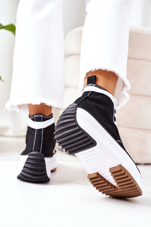 Vysoké tenisky na platforme Black Electric Love Platform