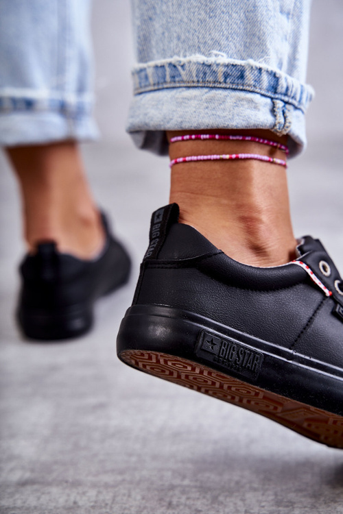 Dámské tenisky Kožené Big Star KK274006 Černá