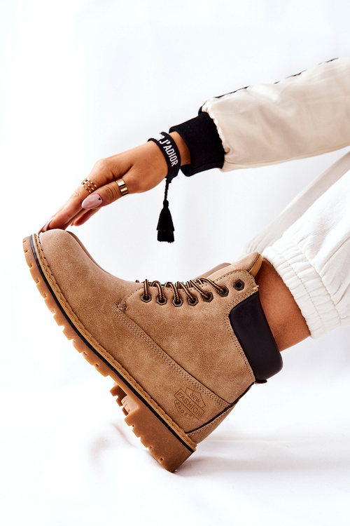 Dámské Oteplovačky Trappers Béžové Crush