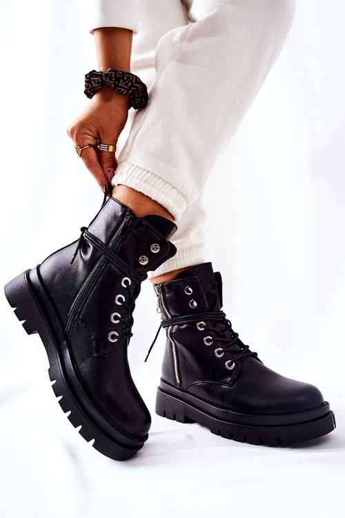 Čierne topánky Elissmo s posúvačom