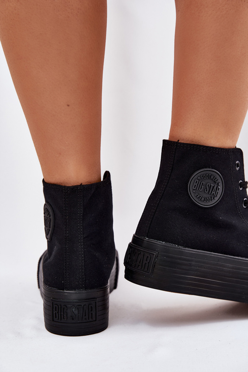 Dámské Tenisky Na Platformě Big Star RR274742 Černé