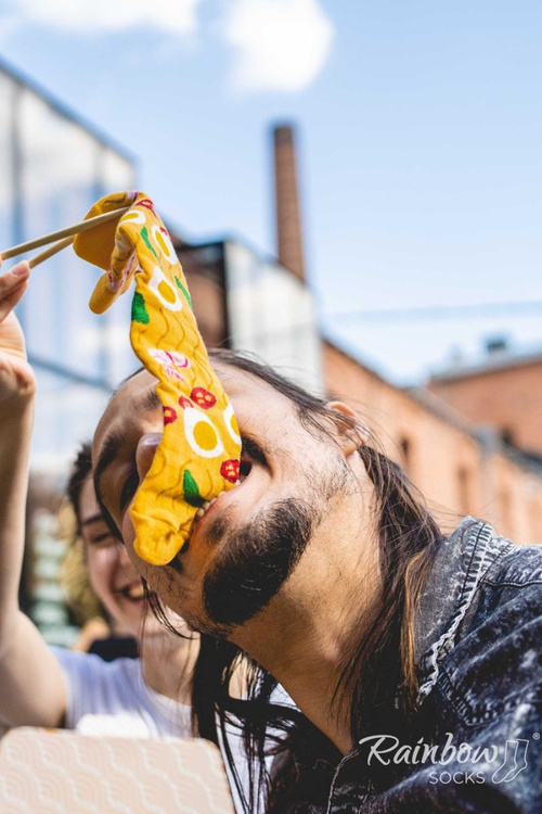 Dúhové ponožky ponožky ázijské cestoviny 2 páry