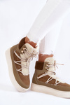 Dámske snehové topánky LA.FI 280072KH-QN Brown-Green