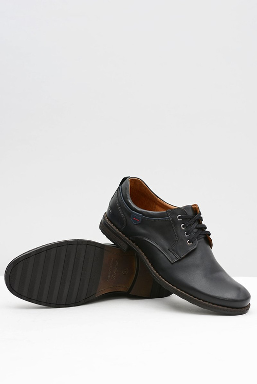 Czarne Męskie Półbuty NIKOPOL 1577