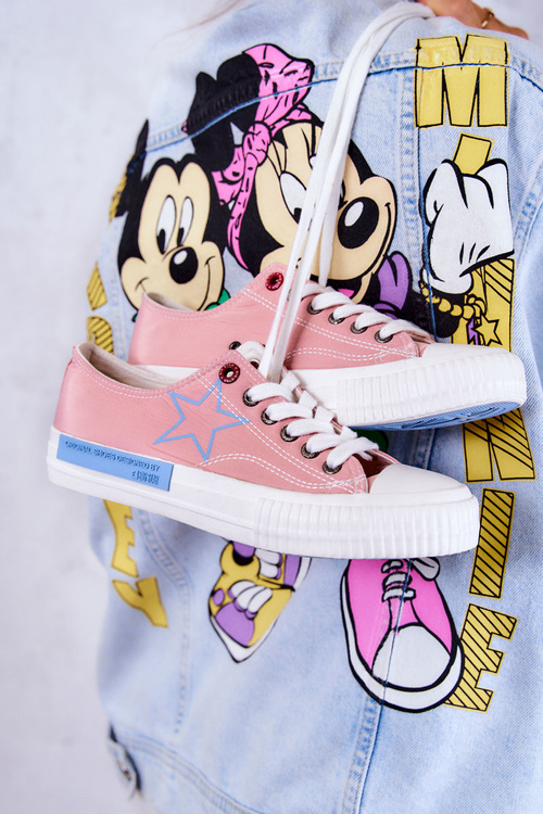 Dámske nízke tenisky Veľká hviezda JJ274385 Pink