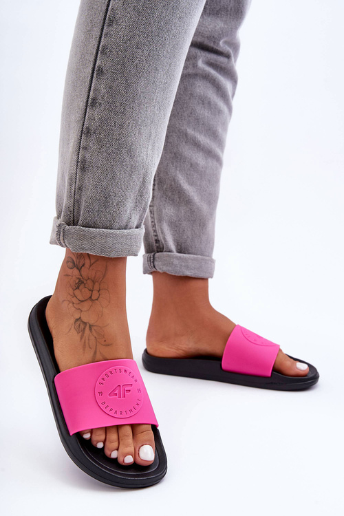 Ženské športové papuče 4f 4fss23ffffff069-55s Pink-Black