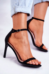 Dámské Sandály Na Podpatku Klasické Černé Basilian