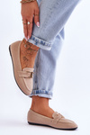 Klasické Slip On Mokasíny Světle béžová Carly 