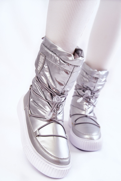 Dámské zateplené sněhule Big Star KK274195 Stříbro