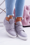 Dámská obuv sneakers šede na klinu Lu Boo PinkSugar