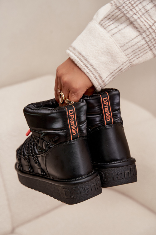 Dámske snehule na platforme DFranklin DFSH370020 Čierne