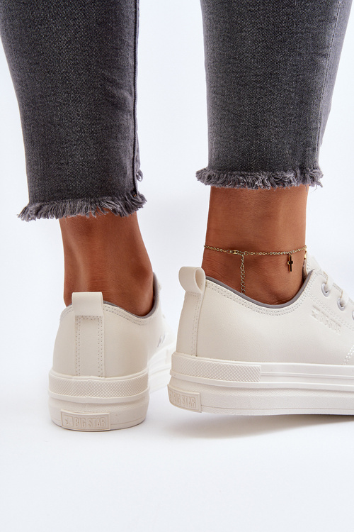 Dámske tenisky z ekologickej kože Big Star NN274847 Biele