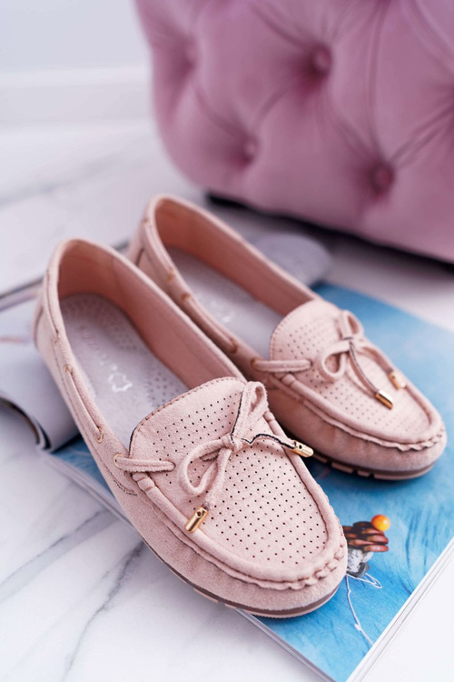 Ženské mokasíny semišovej béžovej grella