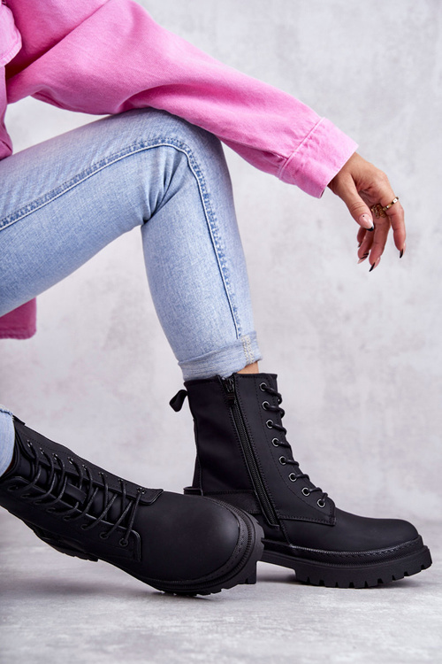 Dámske čierne fabiola izolované topánky