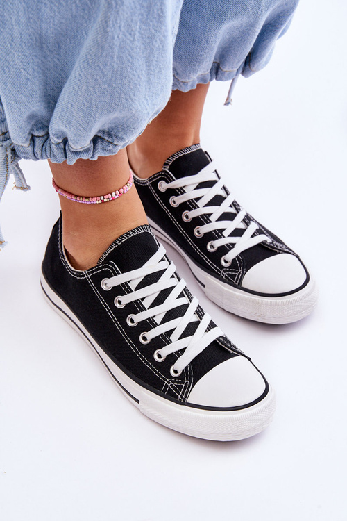 Klasické tenisky s nízkym dámskym čiernym Vegas