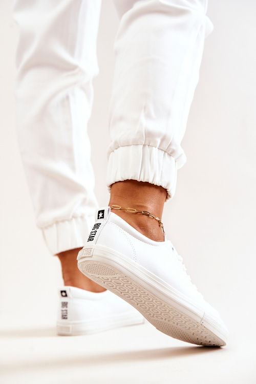 Kožená tenisová obuv Big Star JJ274311 Bílé