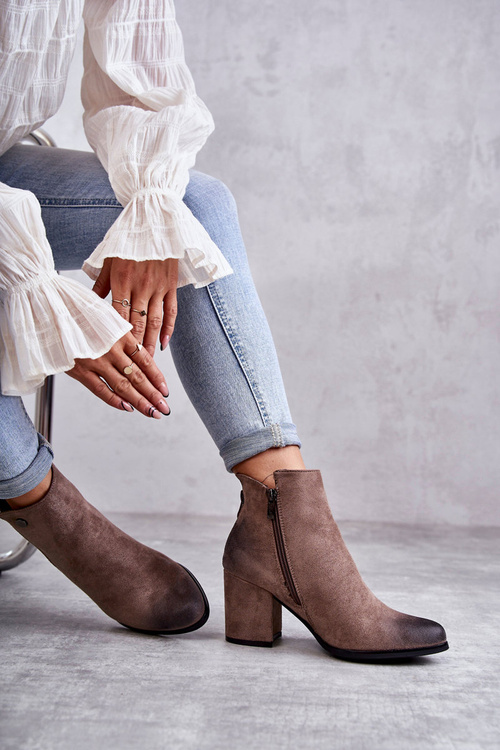 Ženské semišové topánky pre posúvač LA.FI 260039DTA-SU BEIGE