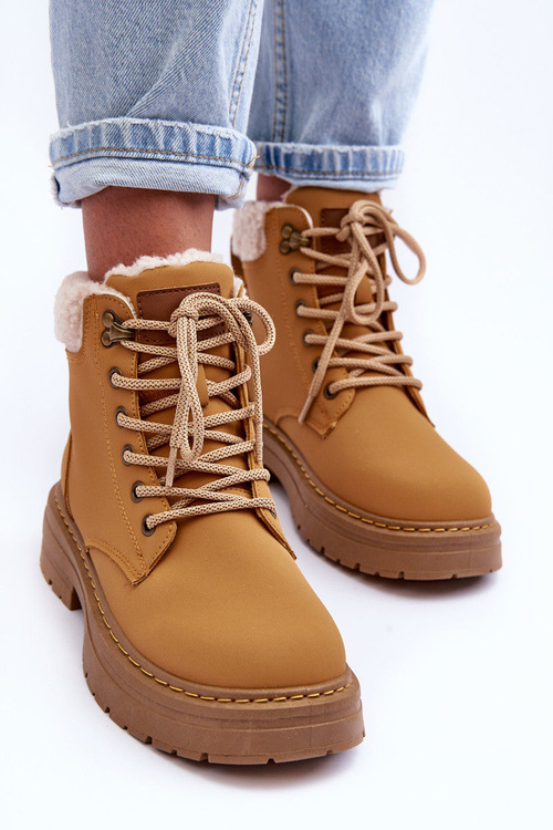 Dámské kožené trapery Hnědé Jette