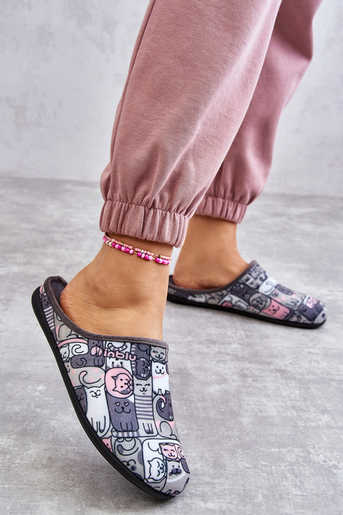Papci flip -flops befado Kitty 155d208 šedá