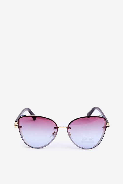 Dámské Sluneční Brýle S Brokatovými Vložkami UV400 Černo-Zlaté