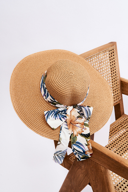 Elegantní dámský klobouk s mašlí Béžová