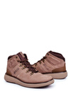 Pánske kožené topánky Trekking veľká hviezda hnedá GG174492