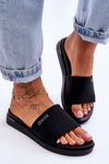 Dámske flip -flopy na platforme Big Star LL274930 Black