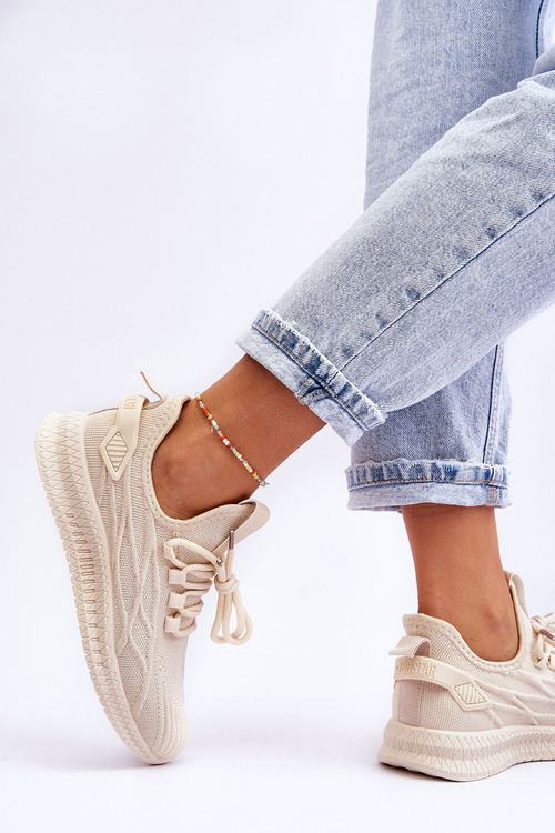 Dámske posuvné tenisky Big Star LL274714 BEIGE