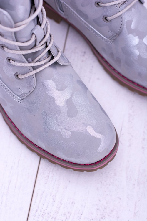 Detské mládežné šedé topánky Morostyle Trappers