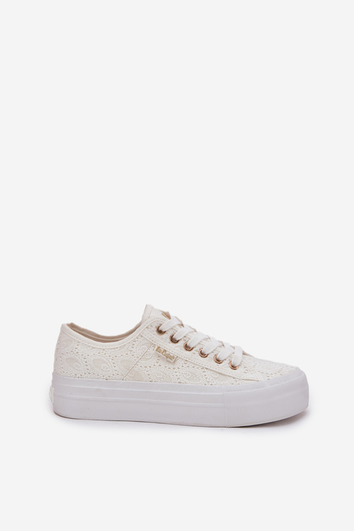 Dámské Tenisky S Krajkou Lee Cooper LCW-25-31-3438L Bílé