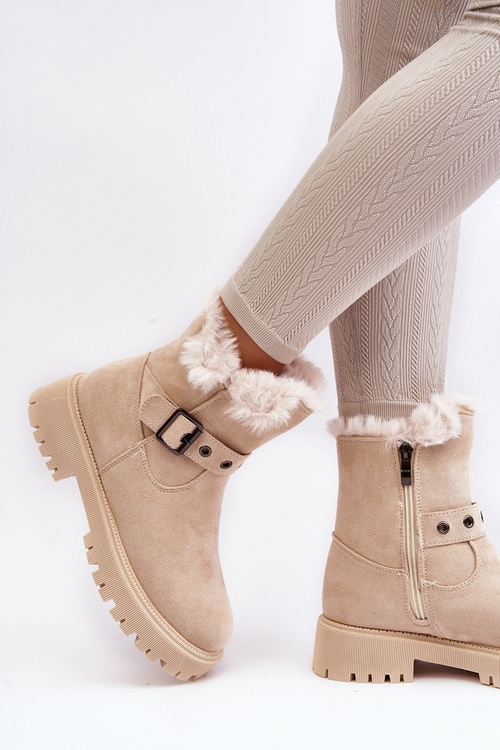 Dámske topánky s béžovým posúvačom Morcos