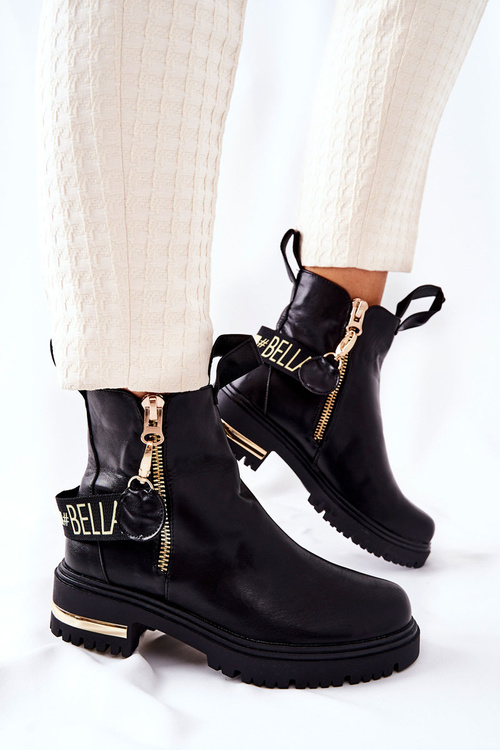 Klasické Boty S Páskem černé Lorie