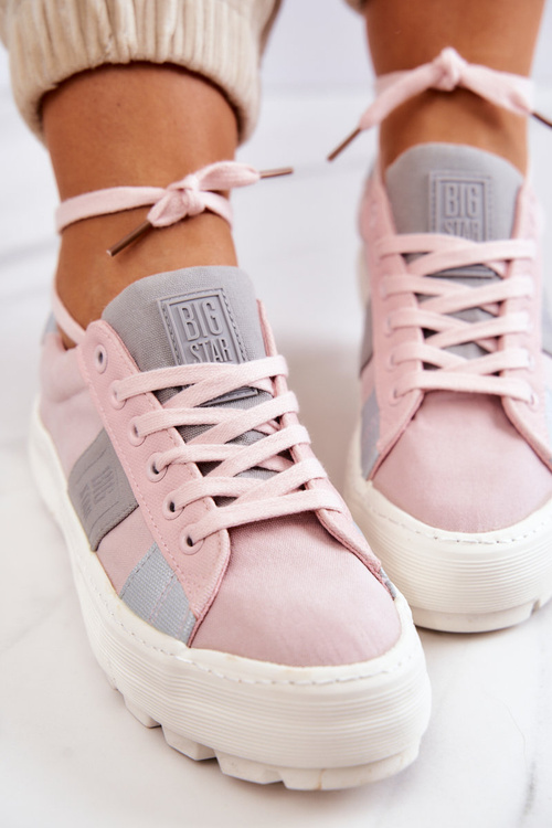 Dámska veľká hviezda JJ274481 Pink Sneakers