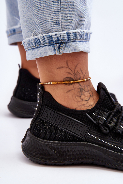 Dámské Sportovní Boty Na Suchý Zip Černé Hold Me!