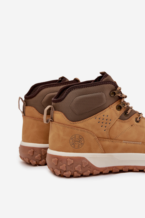 Pánske zimné topánky Trapery zateplené Lee Cooper LCJ-25-01-3726 Kameľová