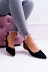 Lu Boo Ballerinas v Spitz Black Better Suede