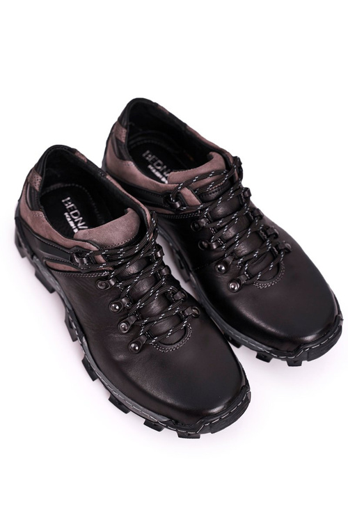 Pánské Trekové Boty Kožené BEDNAREK černé