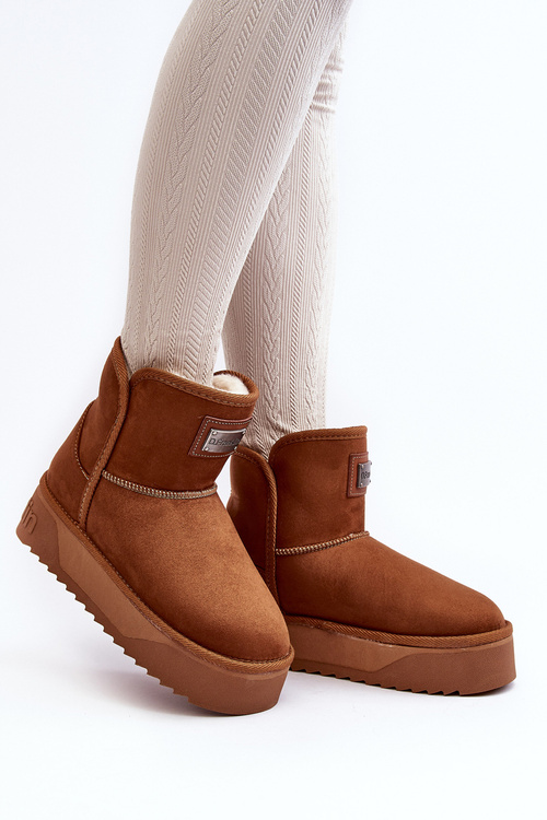 Veganské sněhule na platformě D.Franklin DFSH371004 Hnědé