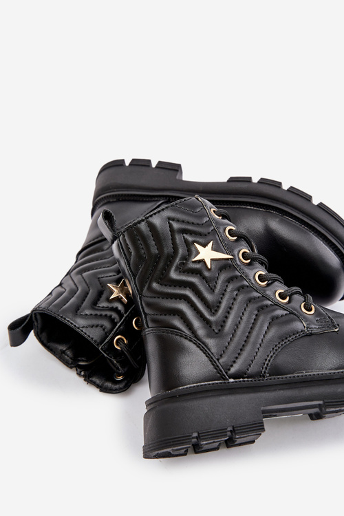 Zateplené Detské Topánky Na Zips Z Eko Kože Čierne Liotira