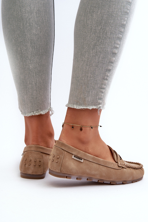 Dámske Mokasíny Z Eko Kože Svietlo Hnedé Celoria