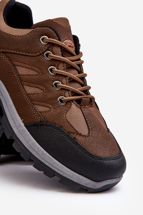 Mužské turistické sportovní boty hnědé Alveze